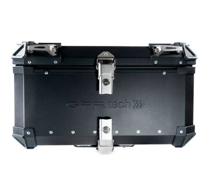 GPR Tech ALPI-TECH Alu - Complete with support - 55 litres - black Top case