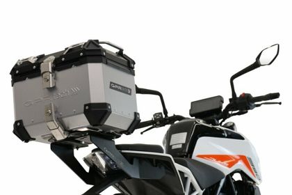GPR Tech ALPI-TECH Alu - Complete with support - 35 litres Top case Ref : GTE00657A / KT.11.BA.35.ALP.A KTM 125 125 DUKE ABS - 2021 - 2023