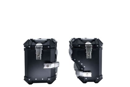 Valise GPR Tech Alu noir - la paire 38/32 L - Support inclus Ref : GTE00733A / KT.4.SIDE.38.32.ALP.B 