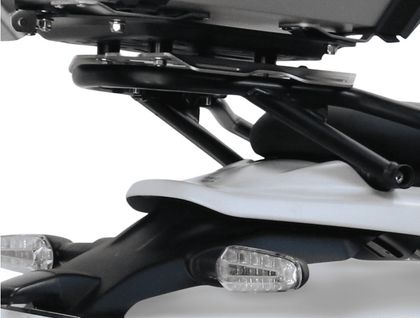 GPR Tech ALPI-TECH Alu - Complete with support - 35 litres - black Top case