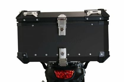 GPR Tech ALPI-TECH Alu - Complete with support - 55 litres - black Top case
