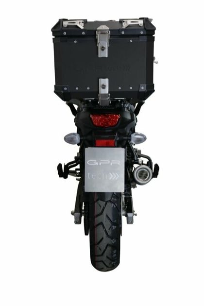 GPR Tech ALPI-TECH Alu - Complete with support - 35 litres - black Top case