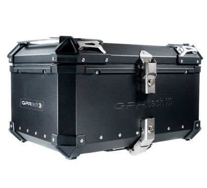 GPR Tech ALPI-TECH Alu - Complete with support - 55 litres - black Top case