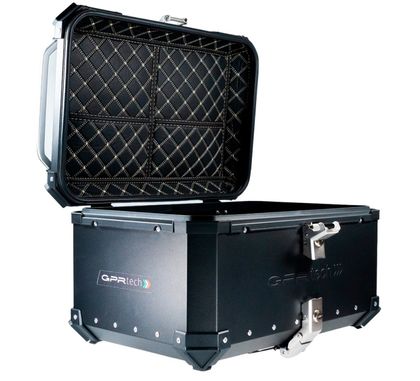 GPR Tech ALPI-TECH Alu - Complete with support - 55 litres - black Top case