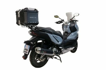 GPR Tech ALPI-TECH Alu - Complete with support - 26 litres - black Top case Ref : GTE01157A / SY.1.BA.26.ALP.B 
