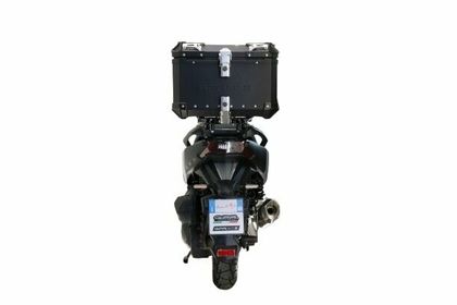 GPR Tech ALPI-TECH Alu - Complete with support - 45 litres - black Top case
