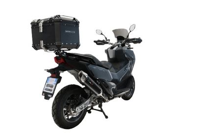GPR Tech ALPI-TECH Alu - Complete with support - 45 litres - black Top case