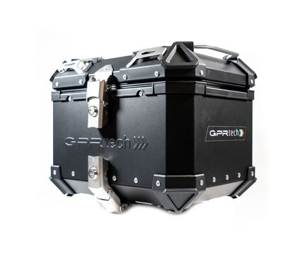GPR Tech ALPI-TECH Alu - Complete with support - 26 litres - black Top case