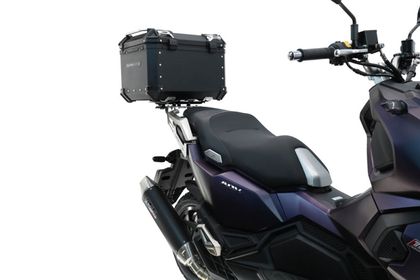 GPR Tech ALPI-TECH Alu - Complete with support - 45 litres - black Top case