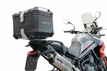 GPR Tech ALPI-TECH Alu - Complete with support - 35 litres - black Top case