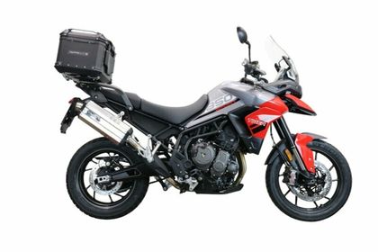 GPR Tech ALPI-TECH Alu - Complete with support - 35 litres - black Top case Ref : GTE01183A / T.3.BA.35.ALP.B 