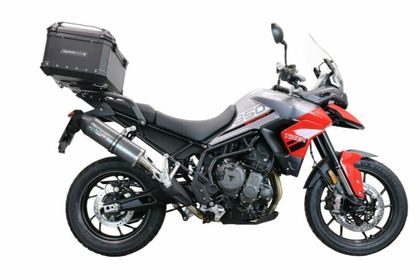 GPR Tech ALPI-TECH Alu - Complete with support - 45 litres - black Top case Ref : GTE01185A / T.3.BA.45.ALP.B 