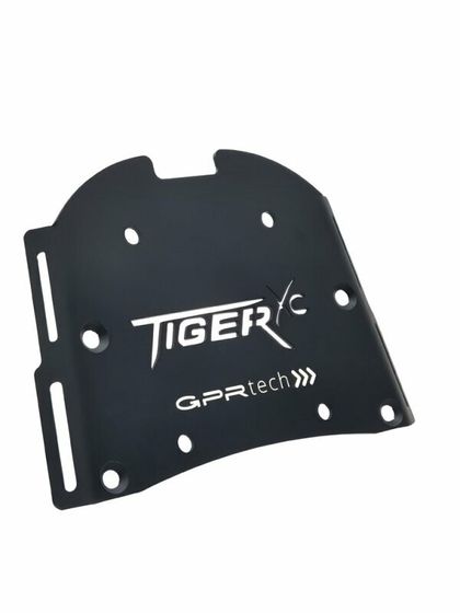 GPR Tech ALPI-TECH Alu - Complete with support - 55 litres - black Top case