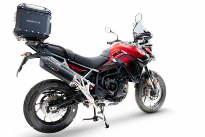 GPR Tech ALPI-TECH Alu - Complete with support - 35 litres - black Top case Ref : GTE01201A / T.6.BA.35.ALP.B 