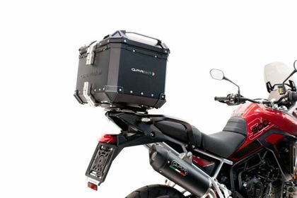GPR Tech ALPI-TECH Alu - Complete with support - 35 litres - black Top case