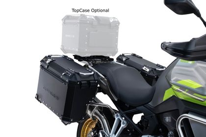 GPR Tech Black aluminium - the pair 38/32 L - Support included Side case
