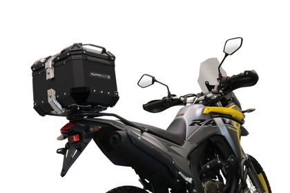 GPR Tech ALPI-TECH Alu - Complete with support - 26 litres - black Top case