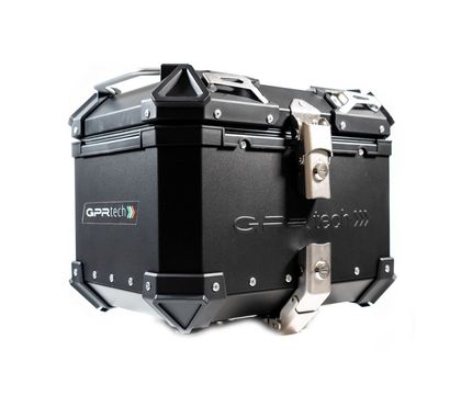 GPR Tech ALPI-TECH Alu - Complete with support - 26 litres - black Top case