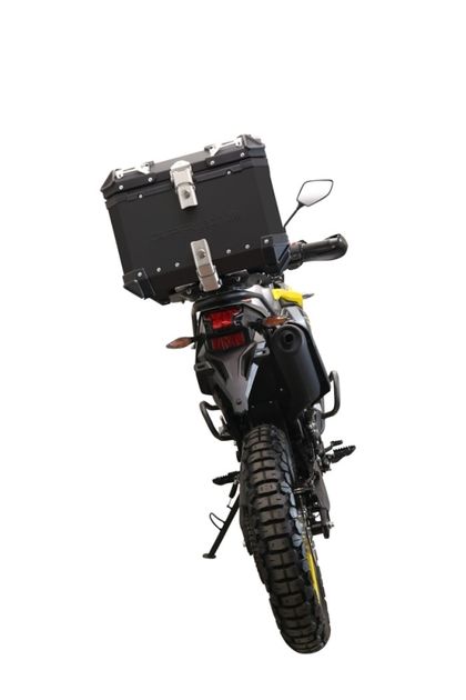 GPR Tech ALPI-TECH Alu - Complete with support - 35 litres - black Top case