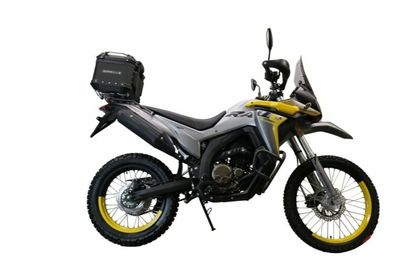 GPR Tech ALPI-TECH Alu - Complete with support - 26 litres - black Top case Ref : GTE01321A / V.1.BA.26.ALP.B VOGE 300 300 RALLY - 2022 - 2024