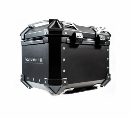 GPR Tech ALPI-TECH Alu - Complete with support - 26 litres - black Top case