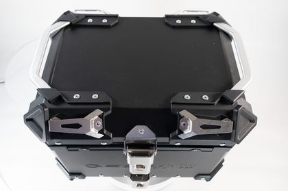 GPR Tech ALPI-TECH Alu - Complete with support - 35 litres - black Top case
