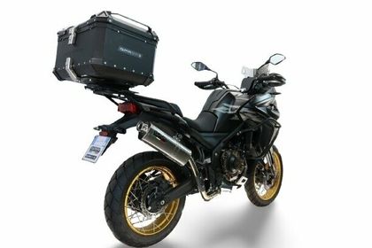 GPR Tech ALPI-TECH Alu - Complete with support - 55 litres - black Top case