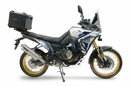 GPR Tech ALPI-TECH Alu - Complete with support - 45 litres - black Top case Ref : GTE01357A / V.5.BA.45.ALP.B VOGE 800 DS 800 RALLY - 2025 - 2026