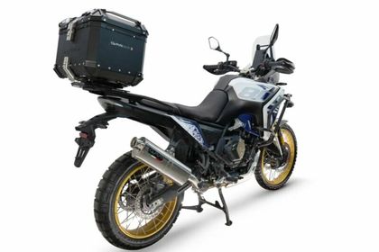 GPR Tech ALPI-TECH Alu - Complete with support - 45 litres - black Top case