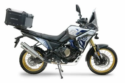 GPR Tech ALPI-TECH Alu - Complete with support - 55 litres - black Top case Ref : GTE01359A / V.5.BA.55.ALP.B VOGE 800 DS 800 RALLY - 2025 - 2026
