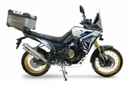 GPR Tech ALPI-TECH Titanium - Complete with support - 55 litres Top case Ref : GTE01360A / V.5.BA.55.ALP.TIT VOGE 800 DS 800 RALLY - 2025 - 2026