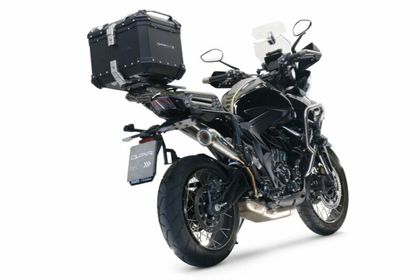 GPR Tech ALPI-TECH Alu - Complete with support - 35 litres - black Top case