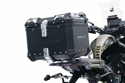 GPR Tech ALPI-TECH Alu - Complete with support - 35 litres - black Top case