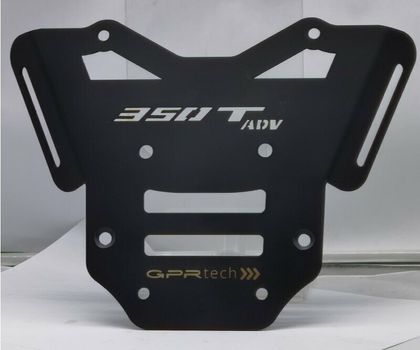 GPR Tech ALPI-TECH Alu - Complete with support - 55 litres - black Top case
