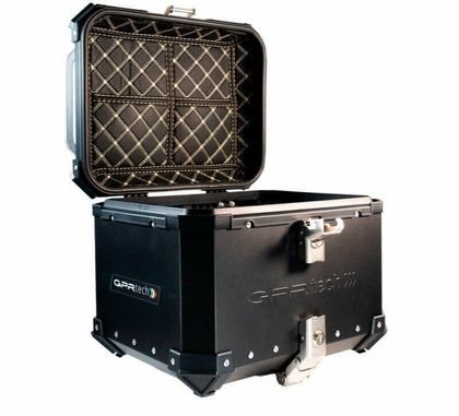 GPR Tech ALPI-TECH Alu - Complete with support - 45 litres - black Top case