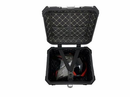 GPR Tech ALPI-TECH Alu - Complete with support - 45 litres - black Top case