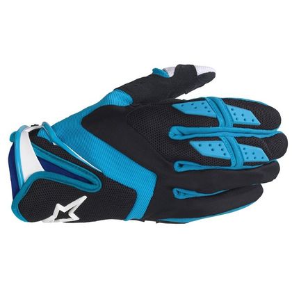 Gants cross Alpinestars DUAL BLACK BLUE 