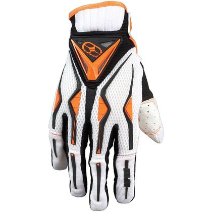No Fear ELEKTRON Formula Blanc/Orange Crosshandschuhe