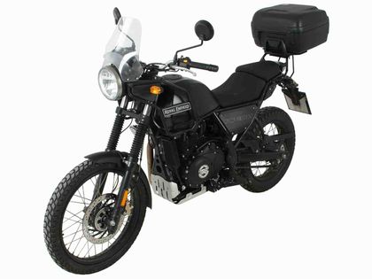 Support top case Hepco & Becker Alurack - pour combinaison avec le porte bagage d'origine - noir Ref : HBE00011A / 6557590 01 01 ROYAL ENFIELD 400 HIMALAYAN - 2018 - 2020