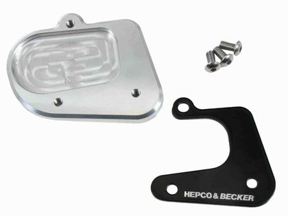 Extension de béquille Hepco & Becker latérale - noir/argent Ref : HBE00039A / 42116537 00 91 BMW 800 F 800 GS ABS - 2024 - 2025