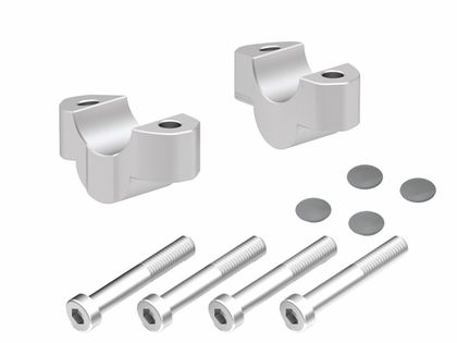 Rehausseur de guidon Hepco & Becker - argent