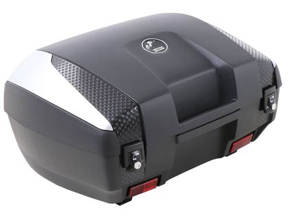 Hepco & Becker Junior 55 - capot argentés - noir Topkoffer Universeel