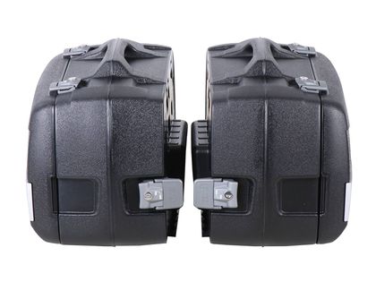 Hepco & Becker Junior Flash argent 40 (la paire) - noir Zijkoffer Universeel