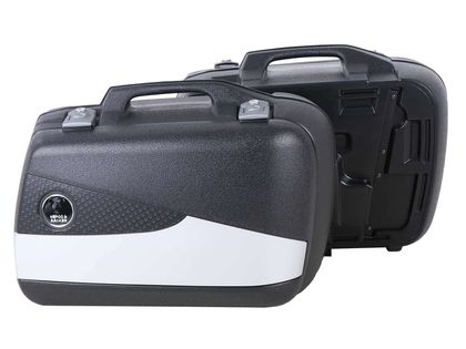 Hepco & Becker Junior Flash argent Enduro (40 L gauche / 30 L droite) - noir Zijkoffer Universeel