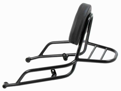 Hepco & Becker avec sissybar - noir brillant Bagagerek Universeel