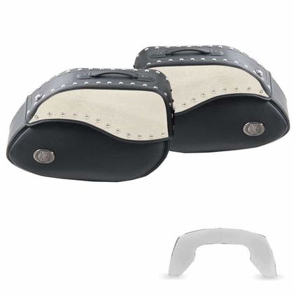 Hepco & Becker Kit complet Ivory pour support C-Bow - noir/ivoire Zadeltassen Universeel