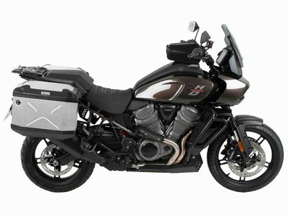 Valise Hepco & Becker Xplorer avec support Cutout - noir/argent