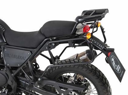 Hepco & Becker Tubular - black Side case holder Ref : HBE00420A / 6537590 00 01 ROYAL ENFIELD 400 HIMALAYAN - 2018 - 2024