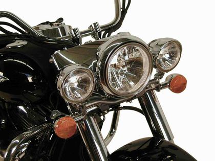Hepco & Becker Twinlight (road) with bracket and cable - chrome Lights