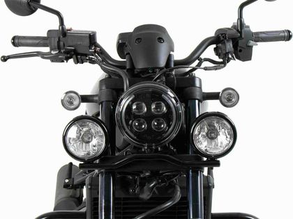 Hepco & Becker Twinlight (road) with bracket and cable - glossy black Lights